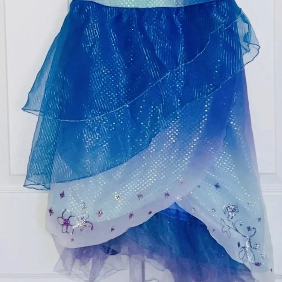 Disney Store SILVERMIST Water FAIRY COSTUME DRESS Size 7-8 w/ Matching WINGS - Picture 5 of 6